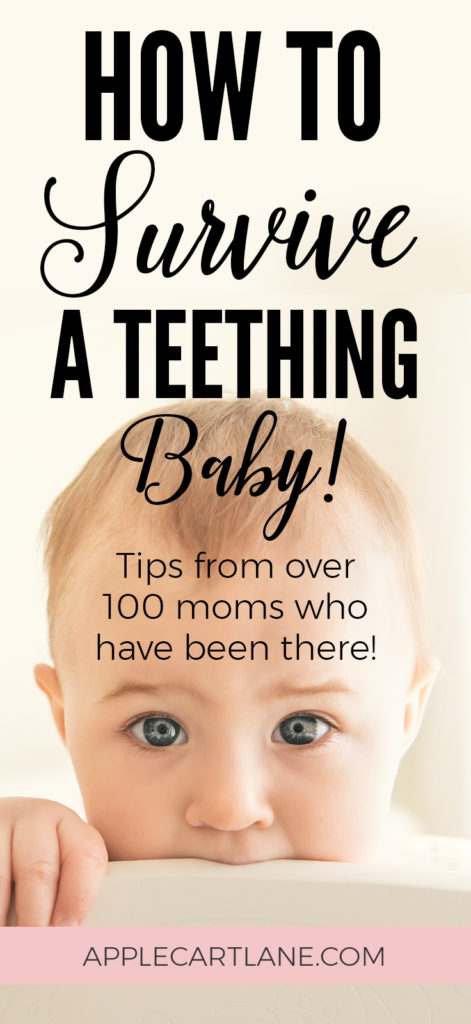 Over 100 moms share the remedies they've counted on to get through the dreaded phase of teething. Teething baby - baby hack- baby's first tooth - how to soothe a teething baby - natural teething remedies - 6 month old