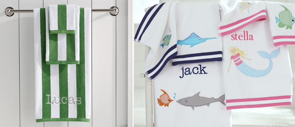 Non-toy gifts for toddlers : personalized towels