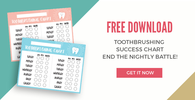 Make toothbrush time fun for your toddler with this free printable toothbrushing success chart! It helped my toddler so much!