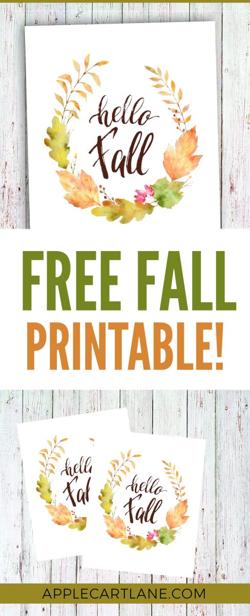 Free Download! Printable Fall Decor
