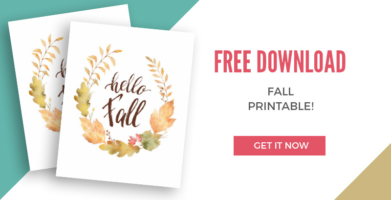 Free Fall Printable from Applecart Lane! Embrace fall with this cute fall decor!
