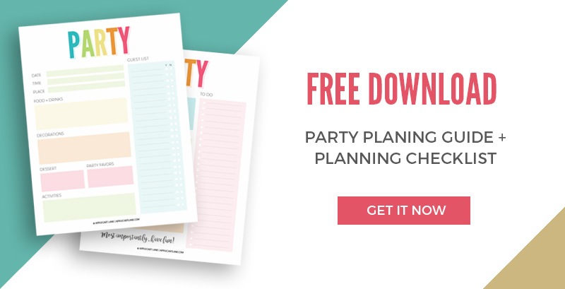 Party planning downloadable printable! Bring all of your birthday party ideas to life!
