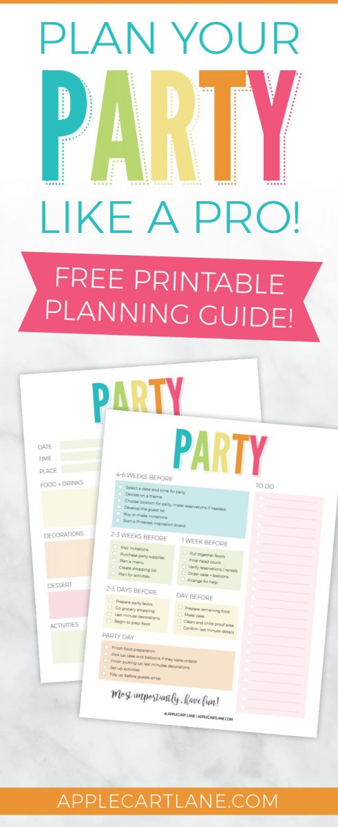 Bring your birthday party ideas to life with a crazy helpful printable party checklist! Toddler birthday party ideas - birthday party ideas for girls - birthday party ideas for boys - how to plan a party - toddler birthday party ideas - first birthday party ideas - second birthday party ideas - 3rd birthday - 4th birthday - 5th birthday