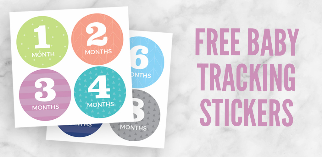 Free Download! Monthly Baby Sticker Printable. Monthly baby stickers are a great way to record your baby’s growth. Baby monthly stickers make great baby shower gifts for new moms!