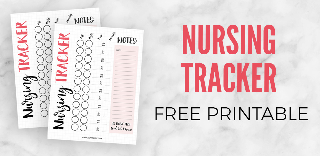 Hey Mama! Keep track of all of that important stuff that comes along with nursing with my free printable nursing tracker!