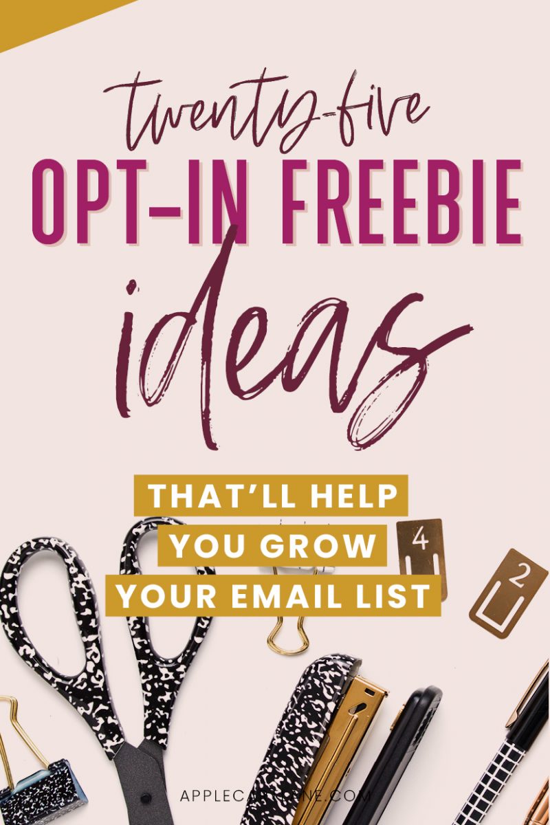 opt-in freebie ideas