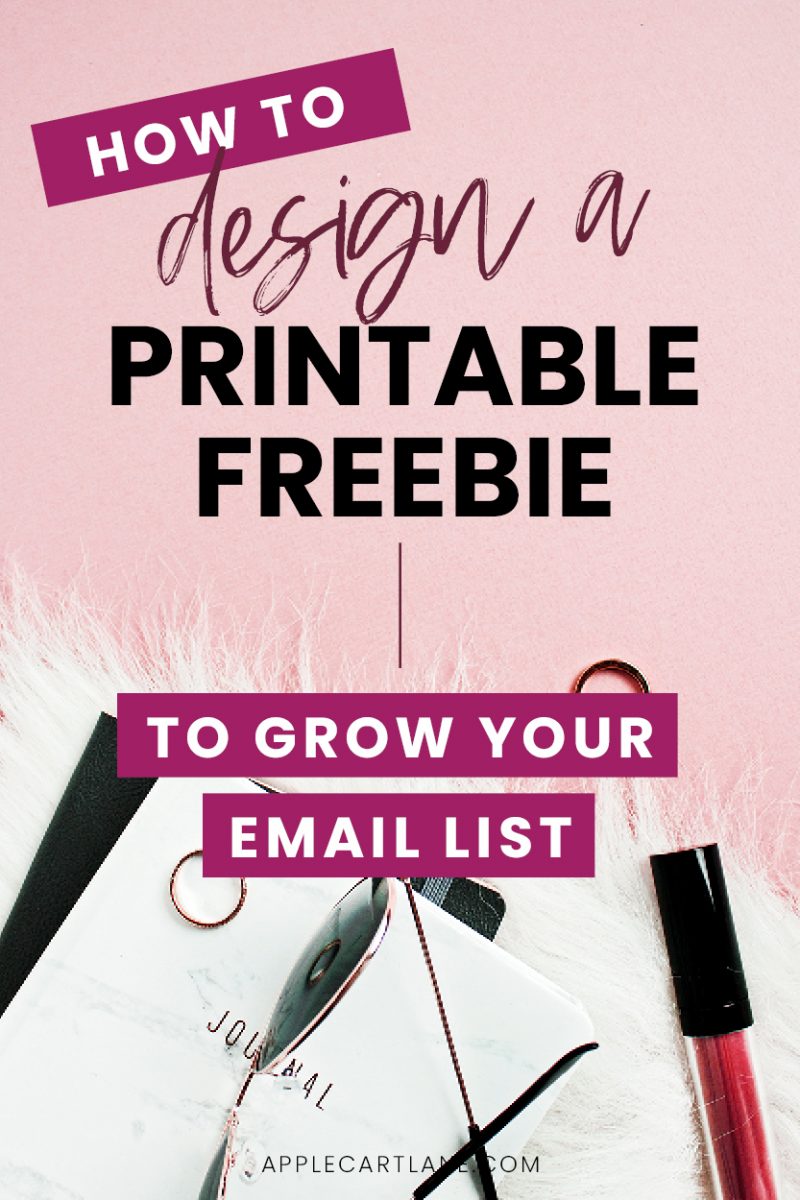 How to design a printable freebie