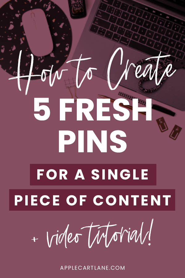 How to create five Pinterest fresh pins!